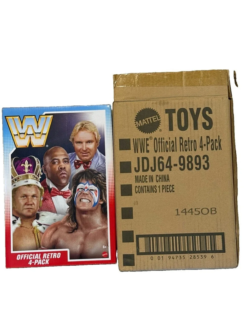 WWE Mattel Retro 4-Pack Ultimate Warrior Virgil Bobby Heenan King Harley Race